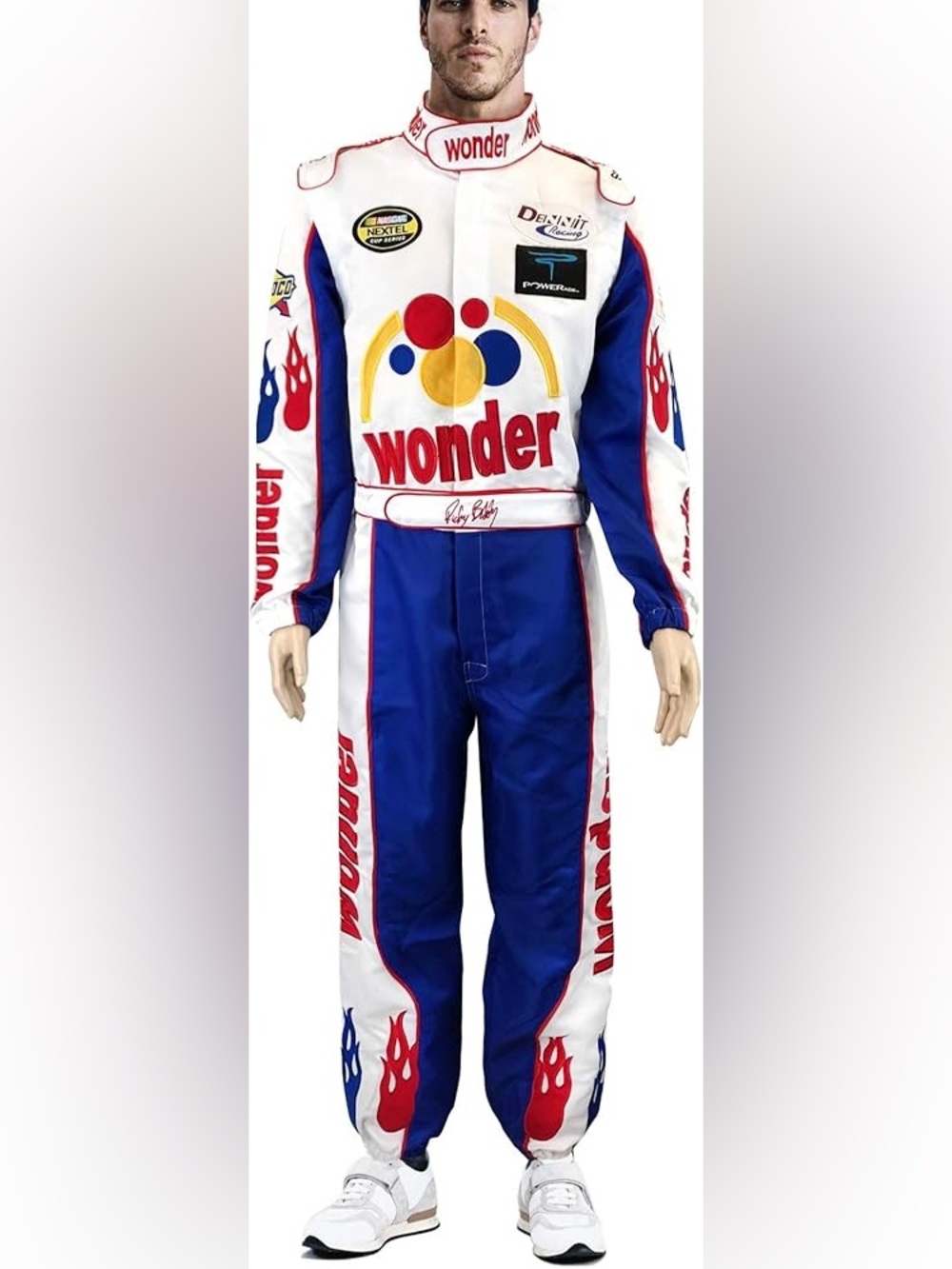 Talladega Nights Ricky Bobby Wonder Bread Racing Jumpsuit Costume - XXL